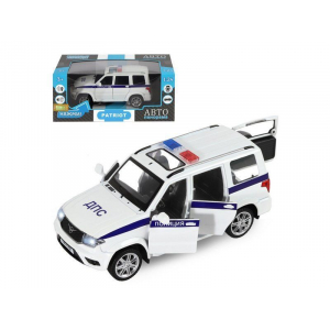 1:24 УАЗ Patriot полиция ДПС c инерционным механизмом